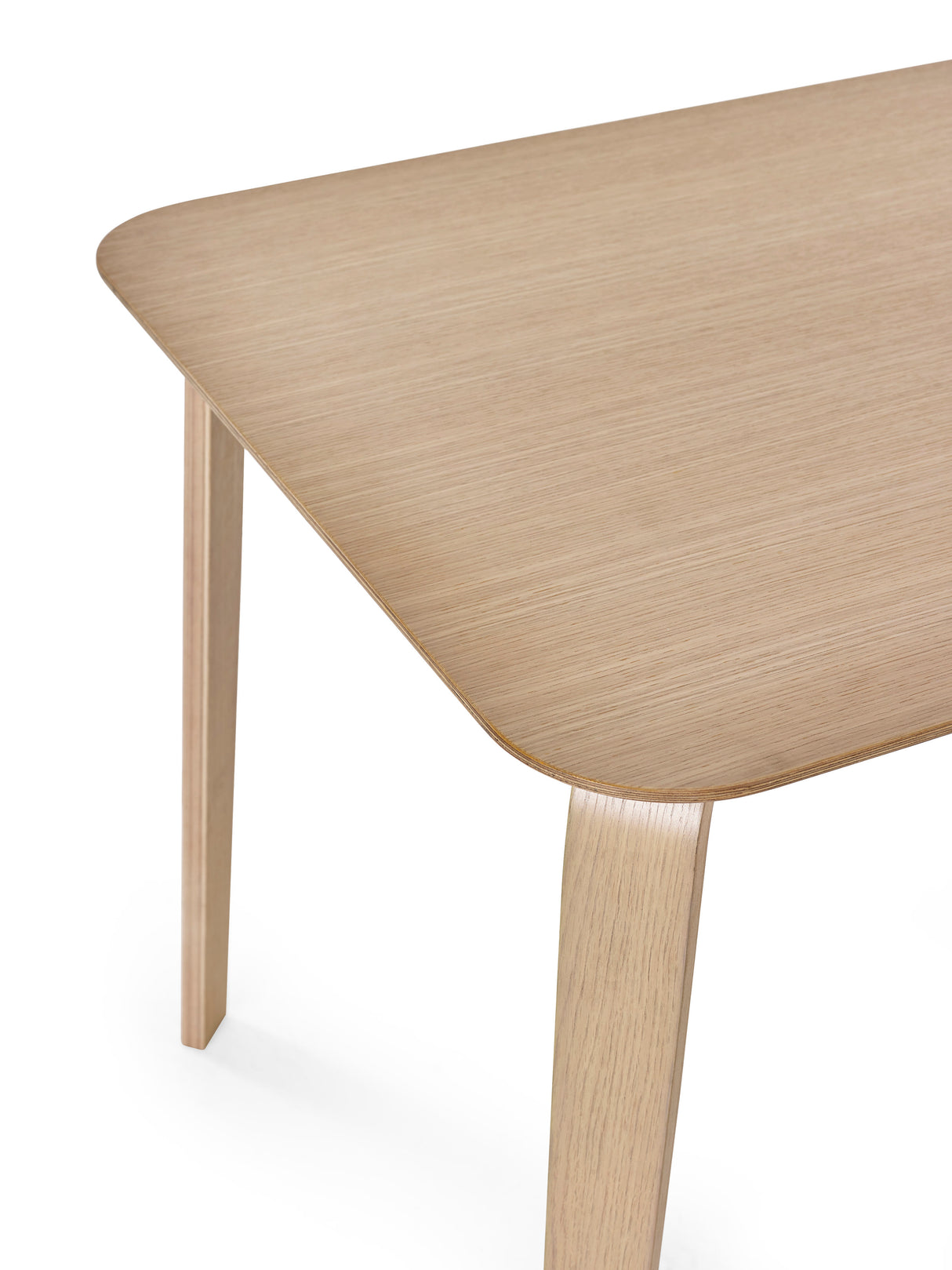 Kaito Rectangular 4 Seater Dining Table with Curved Legs