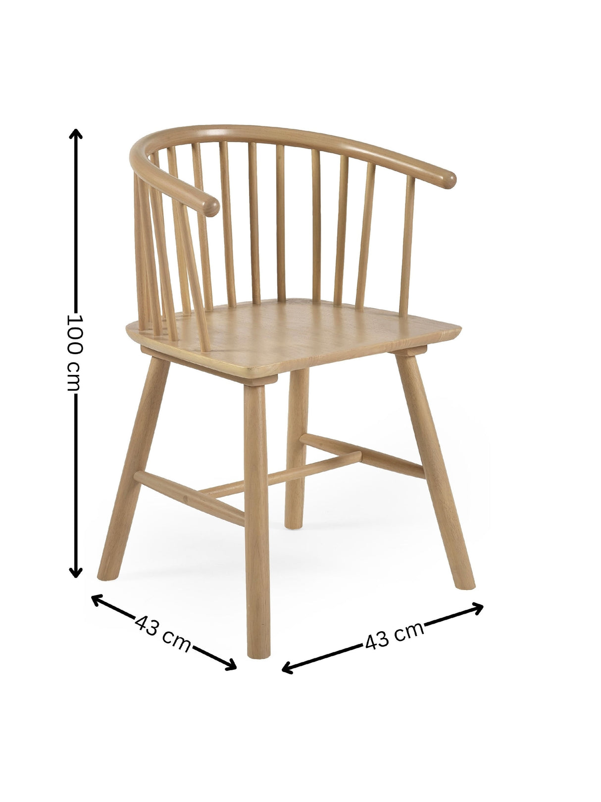 Kaito Spindle Back Dining Chair (Set of 2)