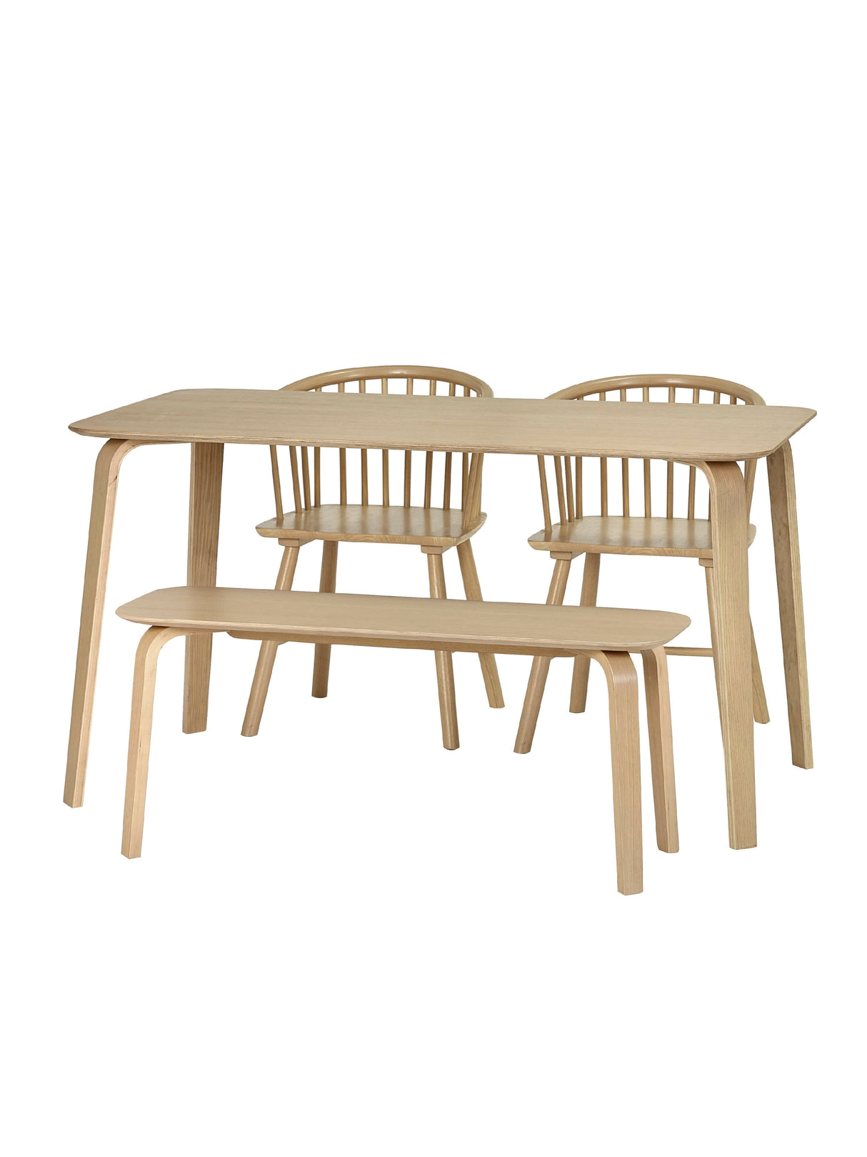 Kaito Spindle Back Dining Chair (Set of 2)