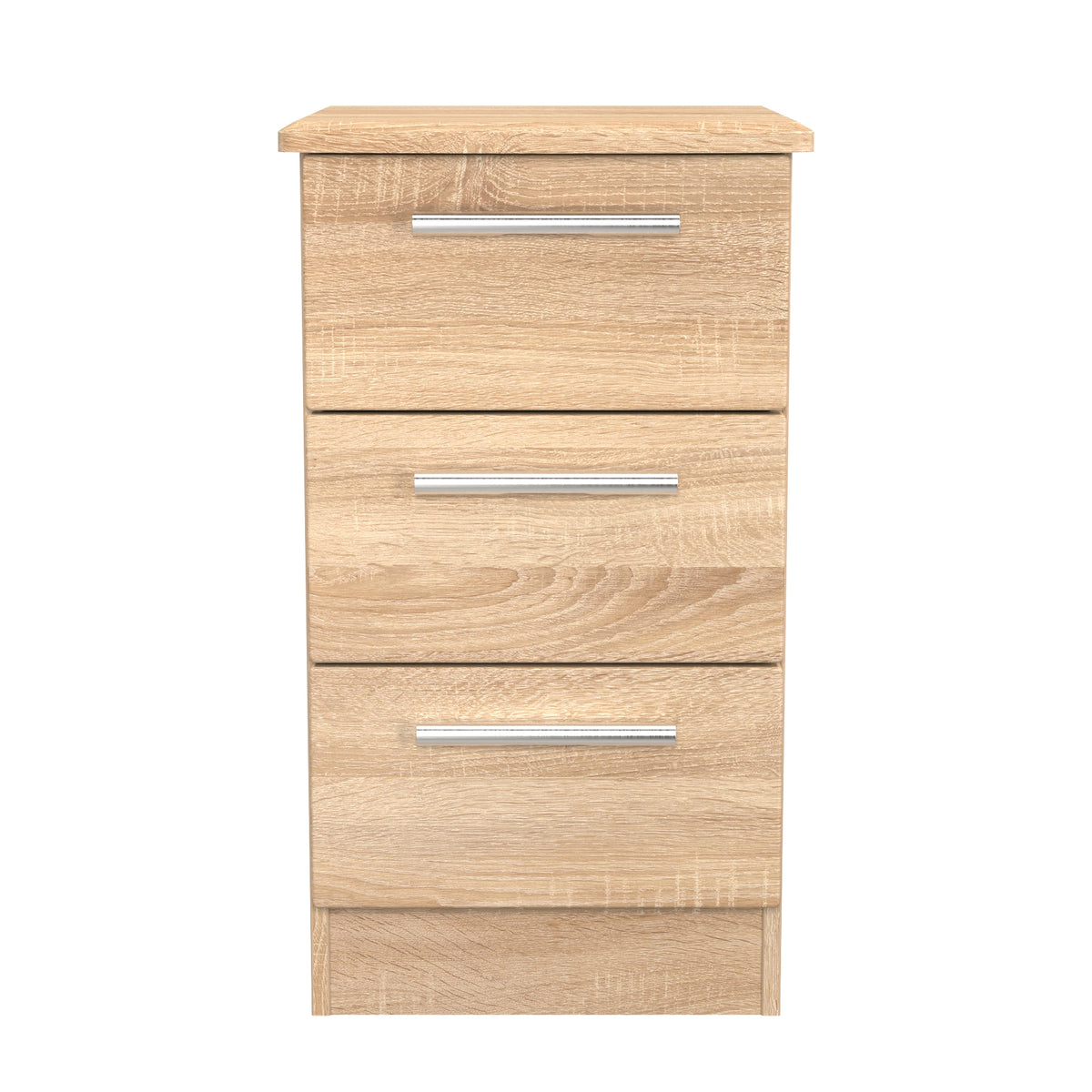 Knightsbridge 3 Drawer Bedside Cabinet