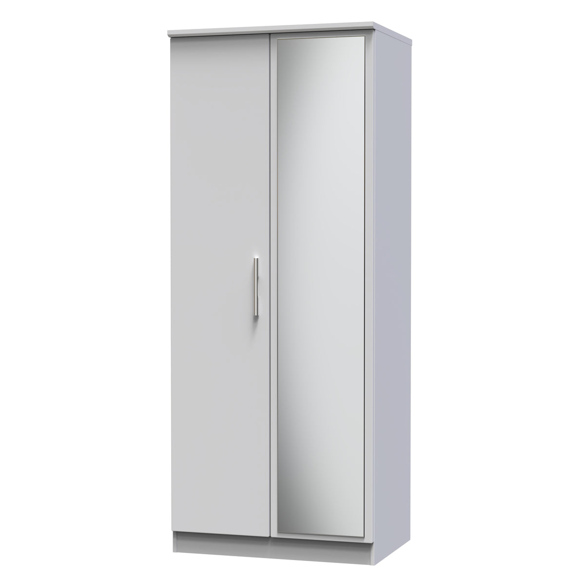 Knightsbridge 2ft6in Mirror Wardrobe