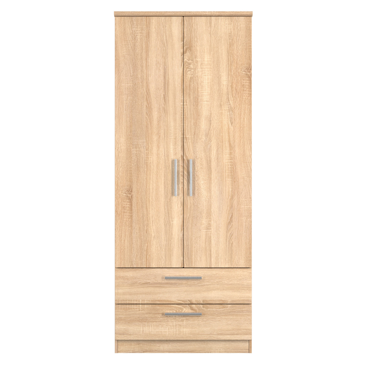Knightsbridge 2ft6in 2 Drawer Wardrobe