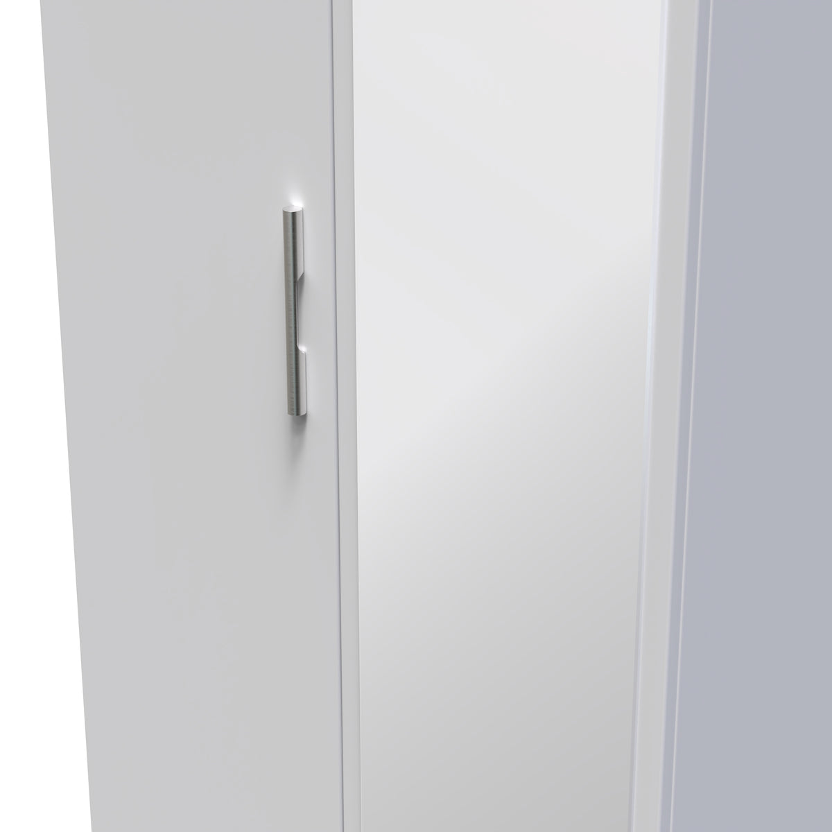 Knightsbridge Tall 2 Drawer Mirrored Wardrobe