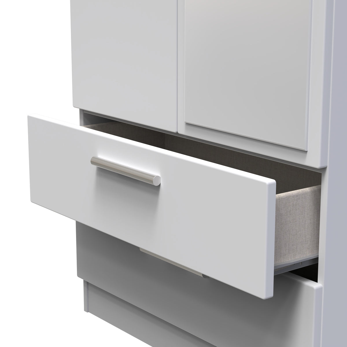 Knightsbridge Tall 2 Drawer Mirrored Wardrobe