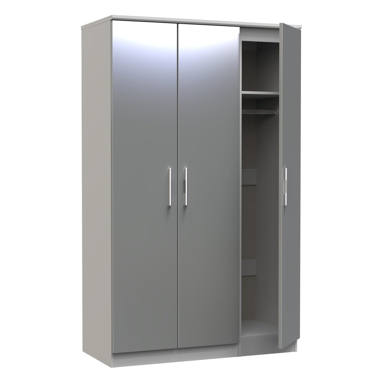 Knightsbridge Triple Plain Wardrobe