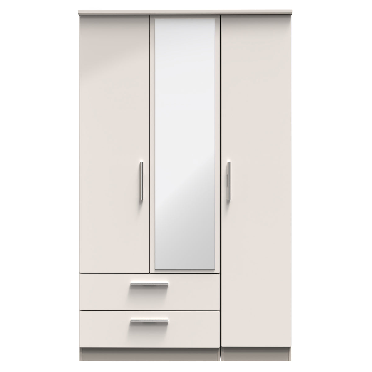 Knightsbridge Triple 2 Drawer Mirrored Wardrobe