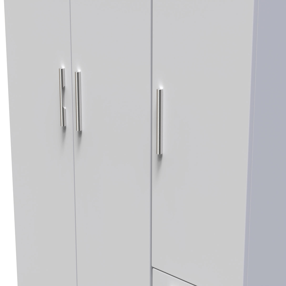 Knightsbridge Triple Plain + Drawer Wardrobe