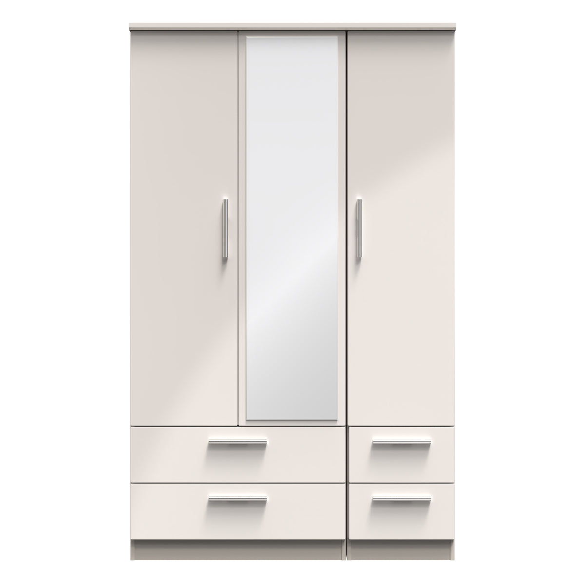 Knightsbridge Triple 2 Drawer Mirror + Drawer Wardrobe