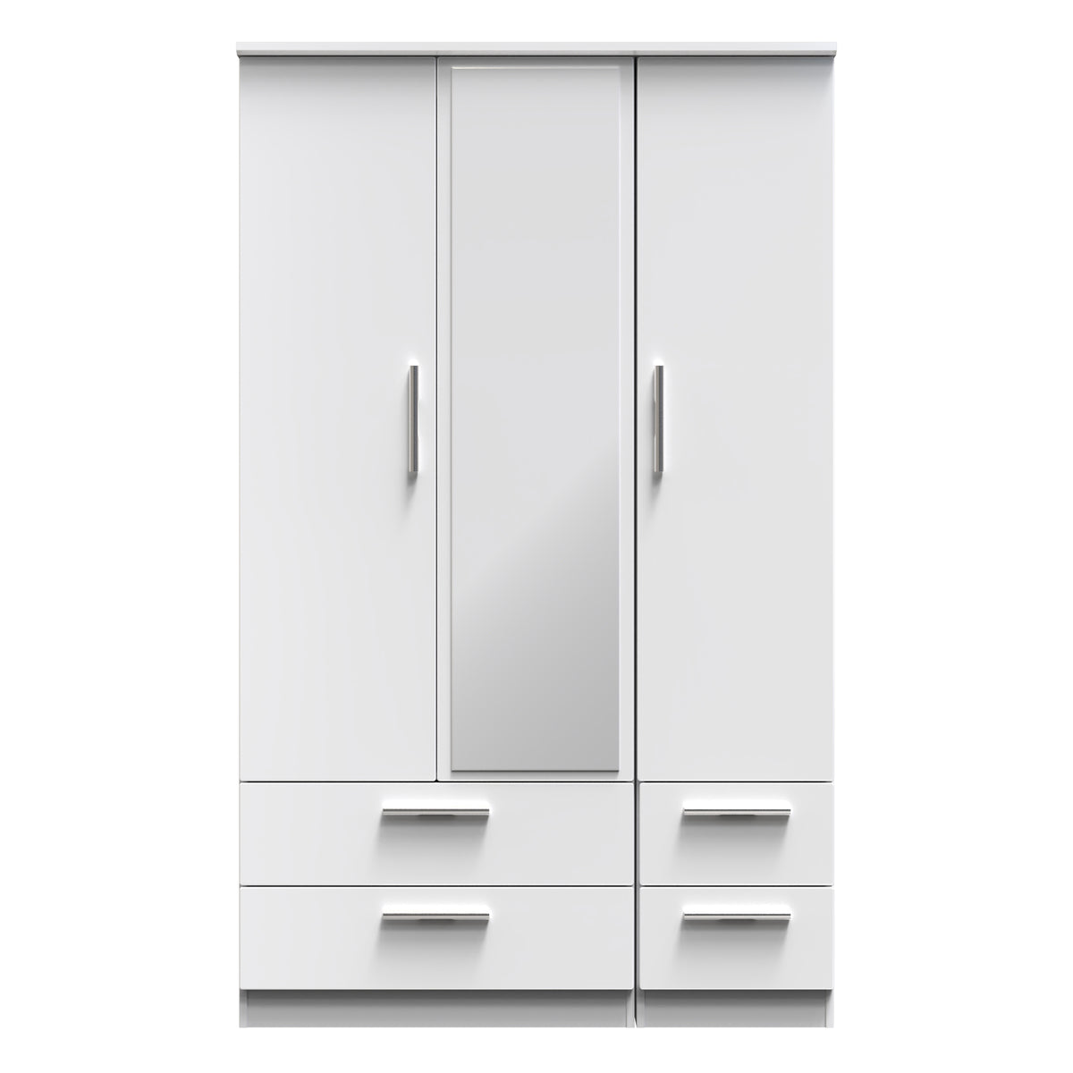 Knightsbridge Triple 2 Drawer Mirror + Drawer Wardrobe