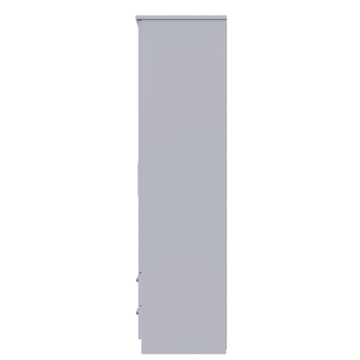 Knightsbridge Tall Triple Plain + Drawer Wardrobe