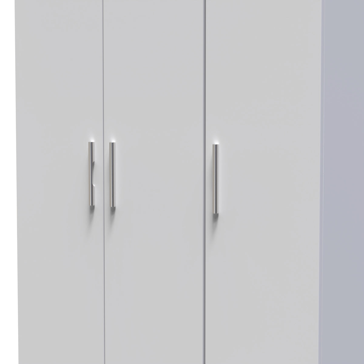 Knightsbridge Tall Triple Plain + Drawer Wardrobe