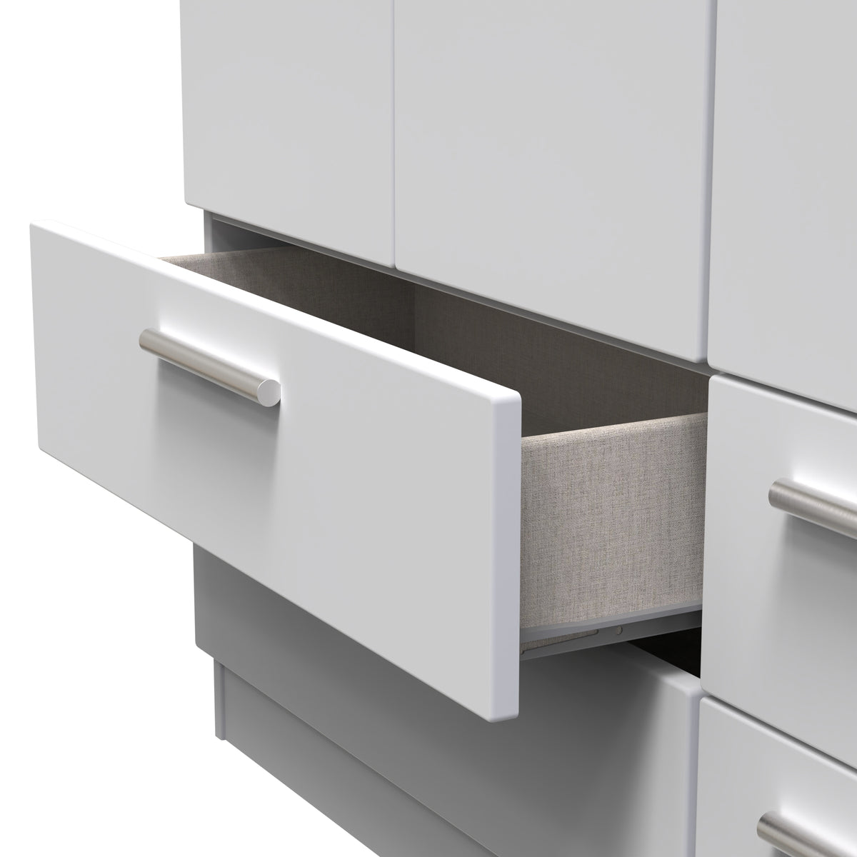 Knightsbridge Tall Triple 2 Drawer + Drawer Wardrobe