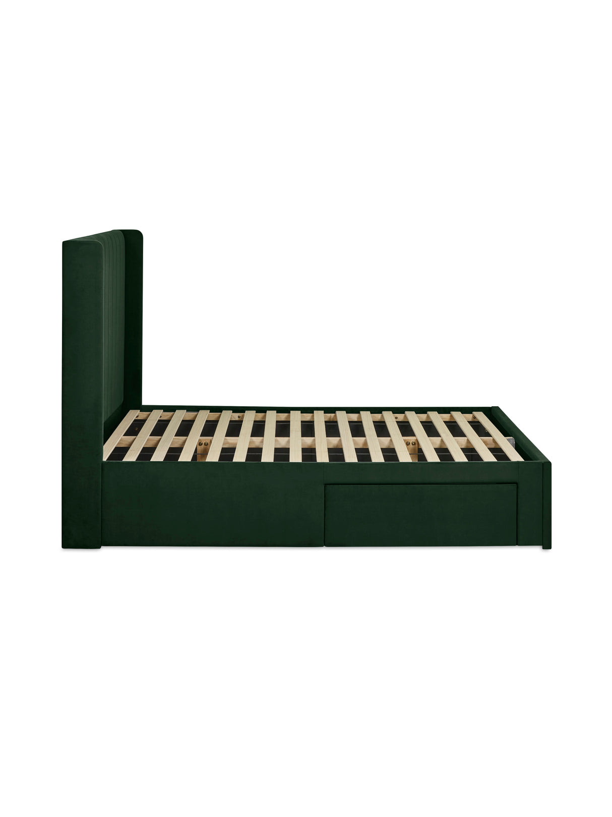 Leila Upholstered Bed with Side Access Storage