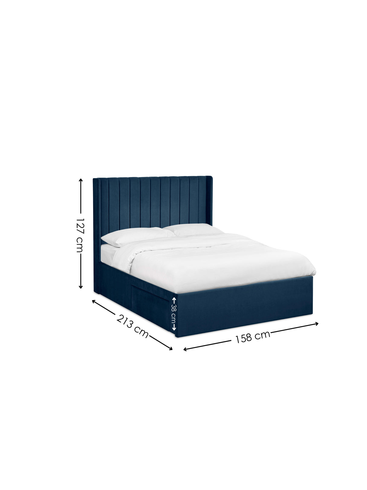 Leila Upholstered Bed with Side Access Storage