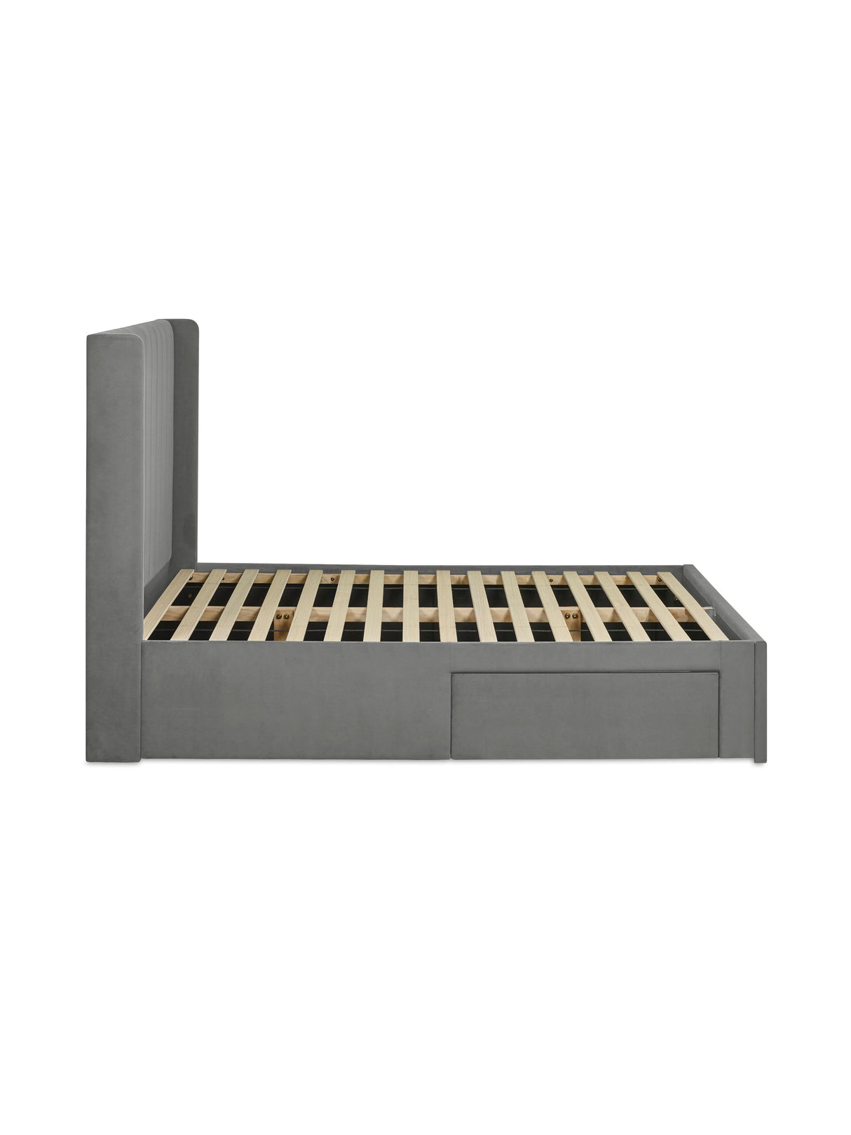 Leila Upholstered Bed with Side Access Storage