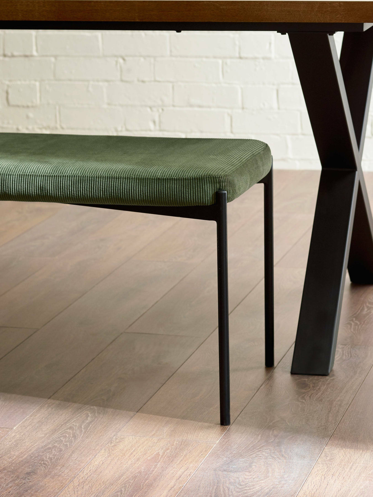 Leonie 2 Seater Upholstered Dining Bench