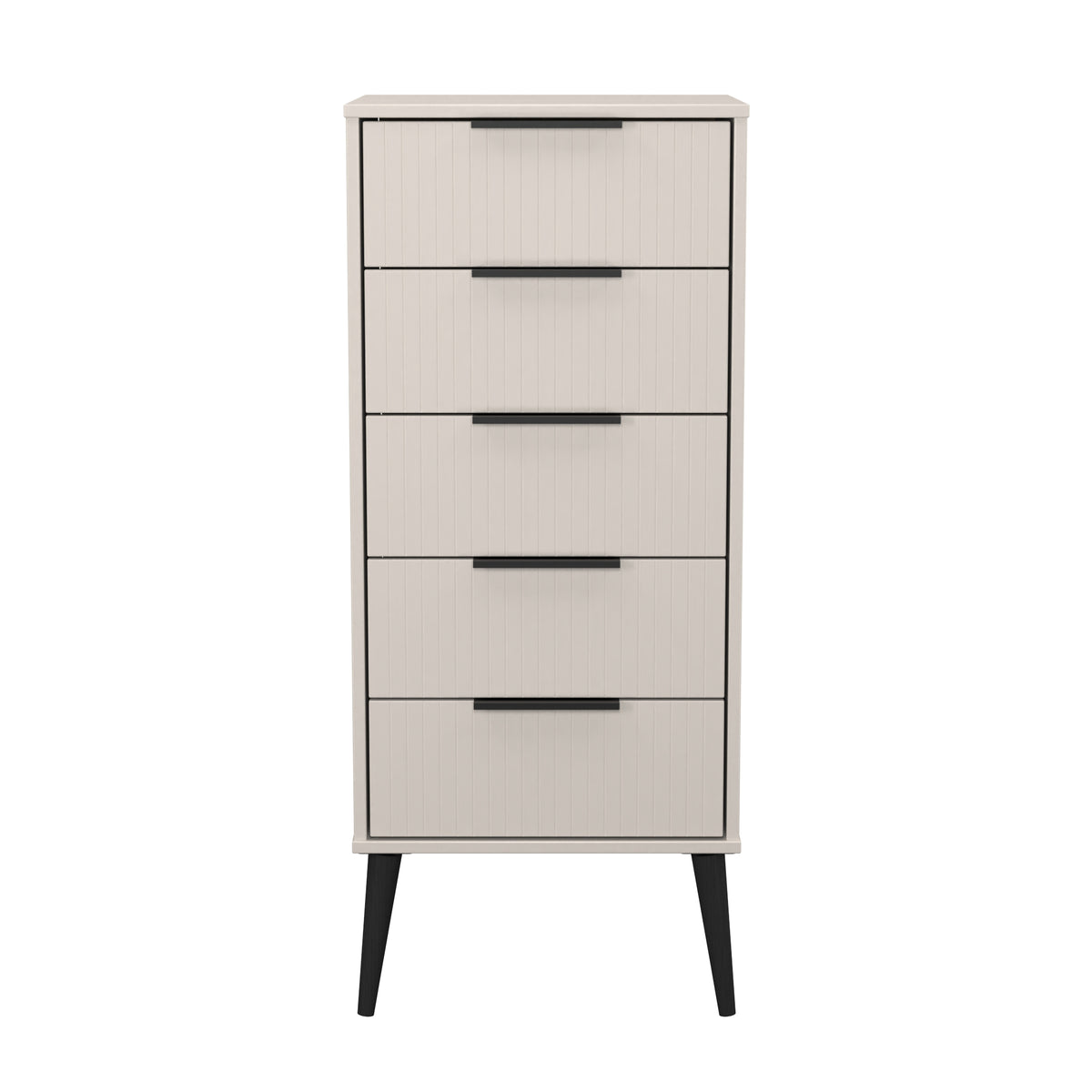 Linear (B) 5 Drawer Bedside Cabinet