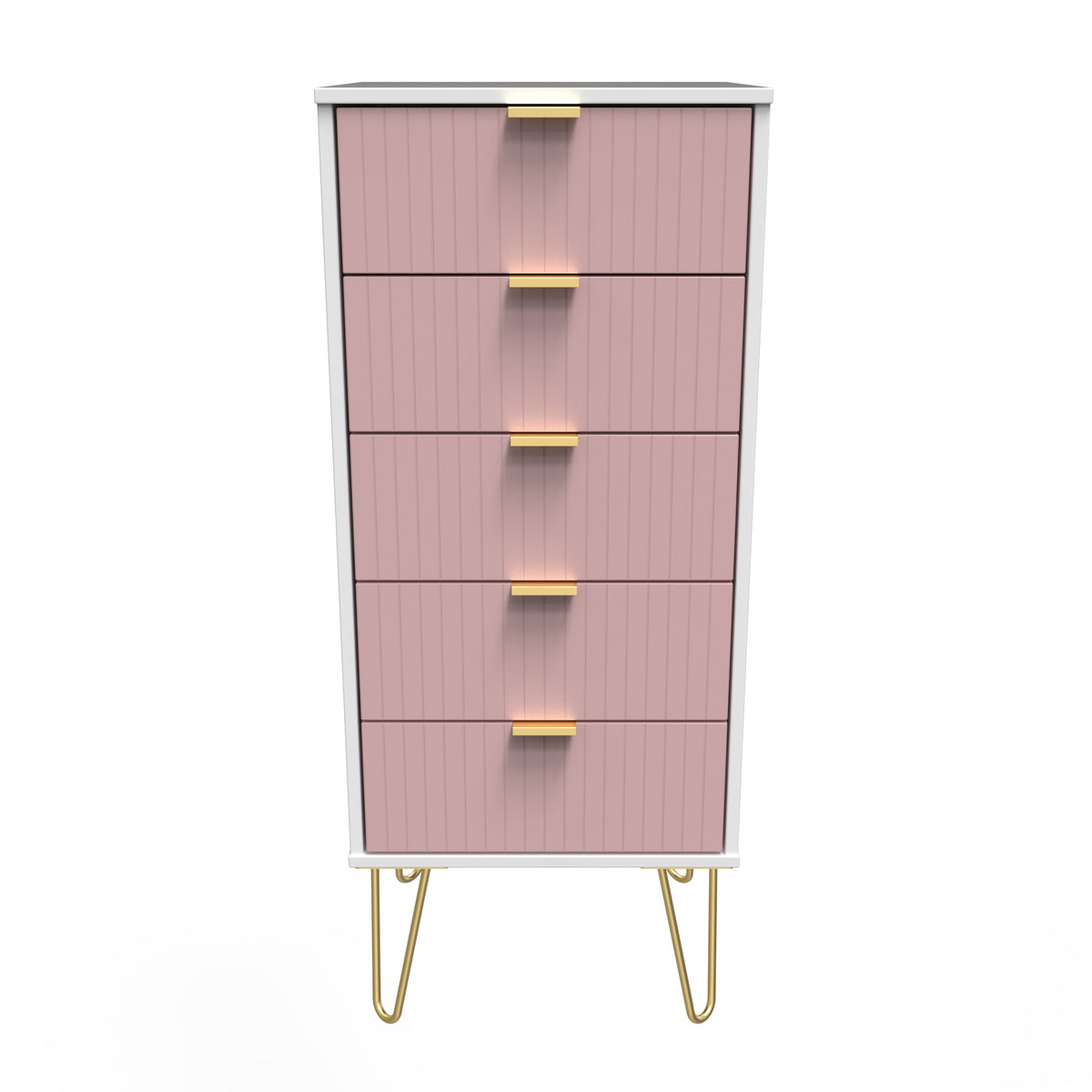 Linear 5 Drawer Bedside Cabinet