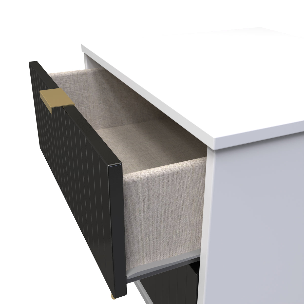 Linear 2 Drawer Bedside Cabinet