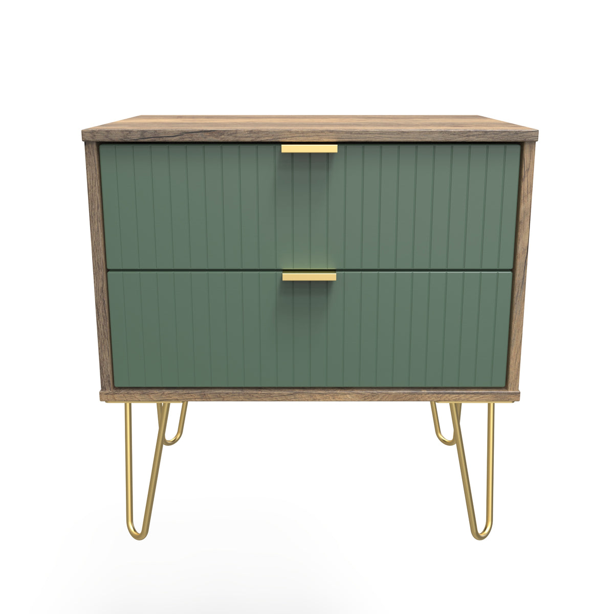 Linear 2 Drawer Midi Chest