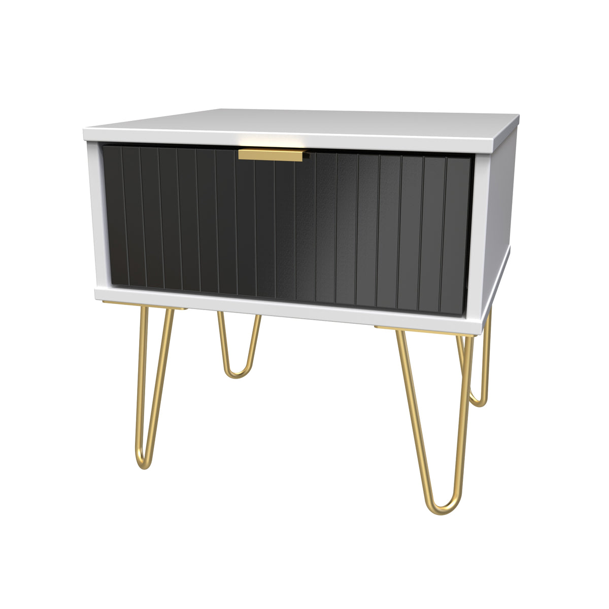 Linear 1 Drawer Bedside Cabinet with Legs