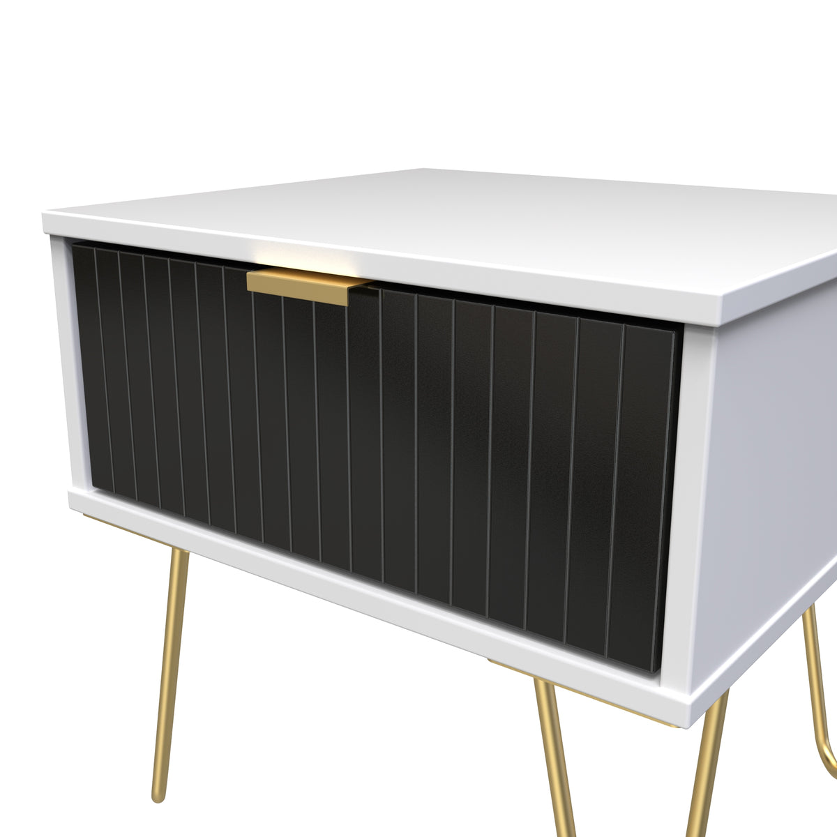 Linear 1 Drawer Bedside Cabinet with Legs