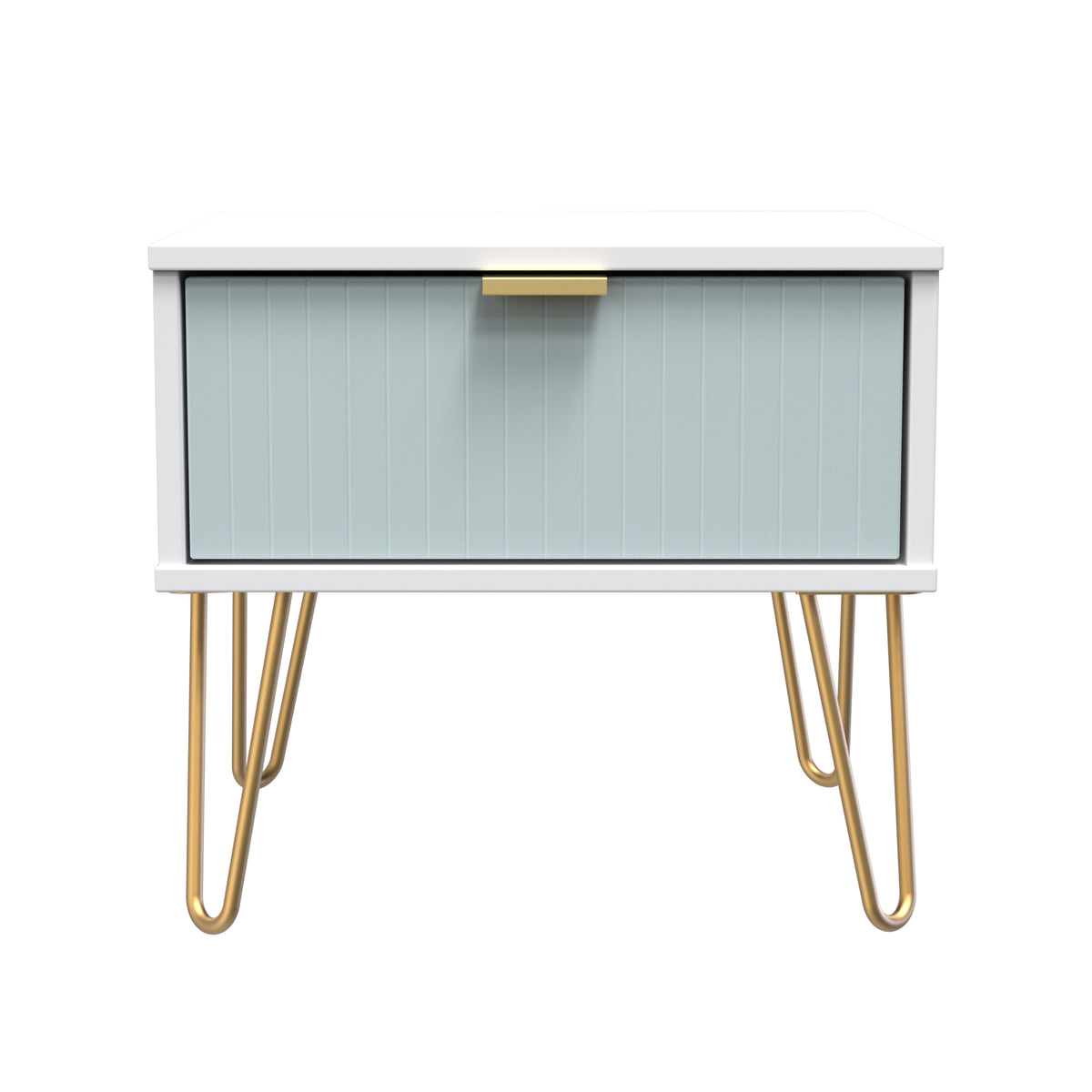 Linear (F) 1 Drawer Bedside Cabinet with Legs
