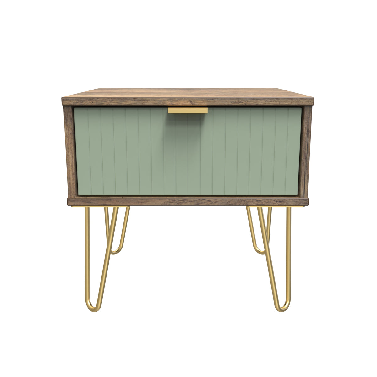 Linear 1 Drawer Bedside Cabinet with Legs