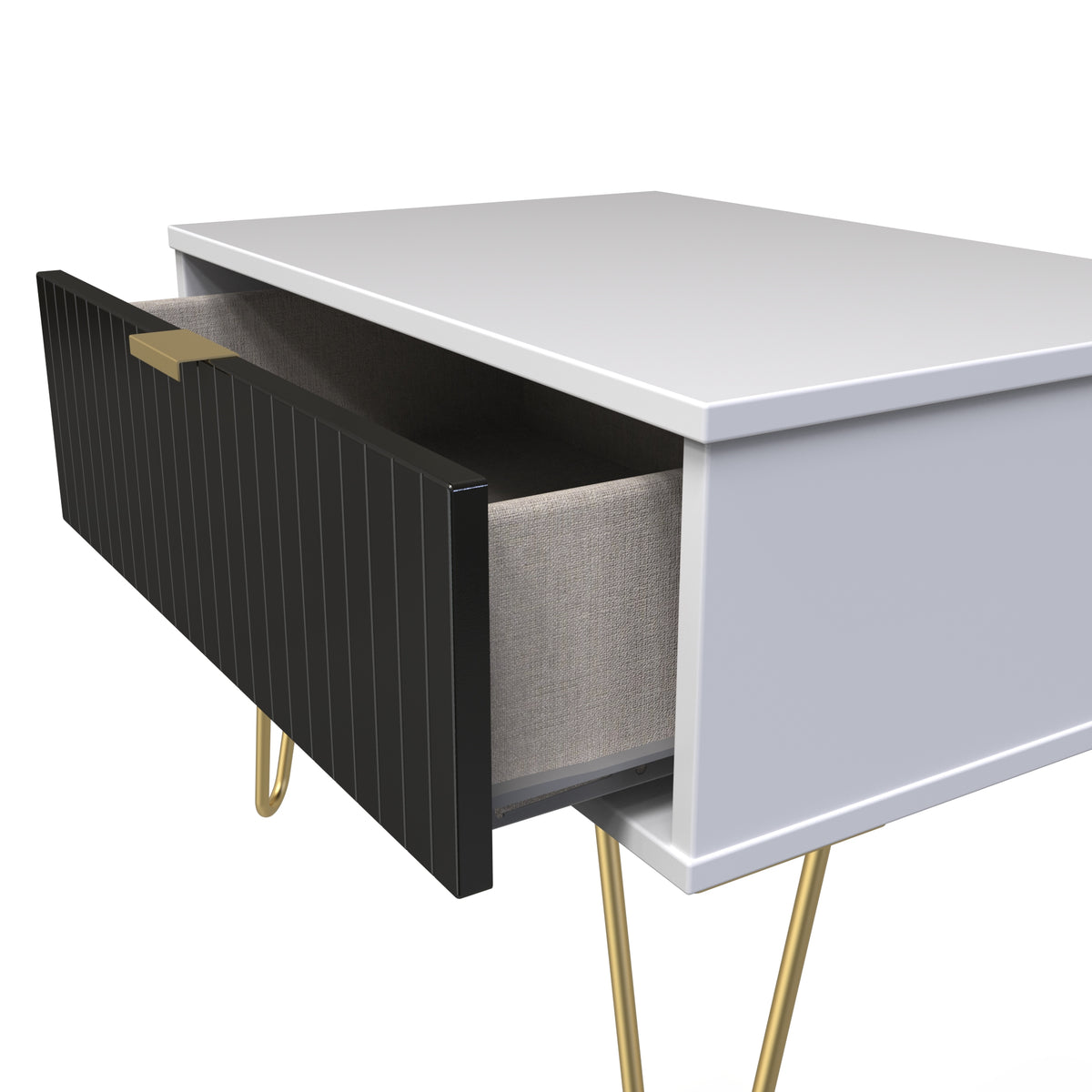 Linear 1 Drawer Midi Chest with Legs
