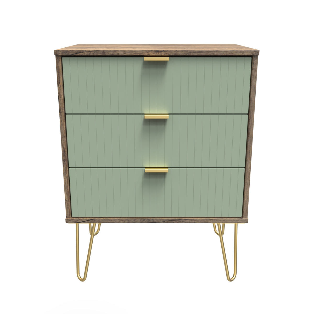 Linear 3 Drawer Midi Chest with Legs