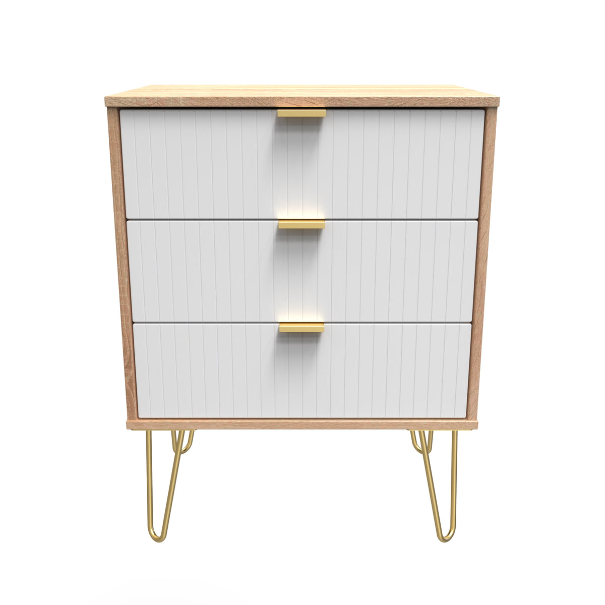 Linear (F) 3 Drawer Midi Chest with Legs
