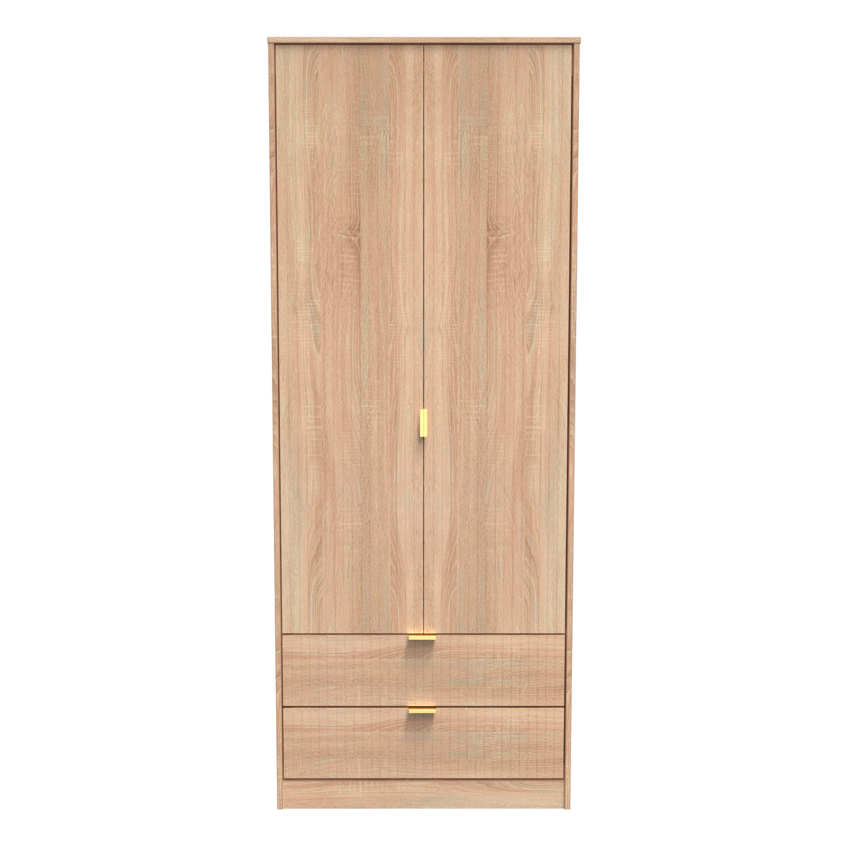 Linear Tall 2 Drawer Wardrobe