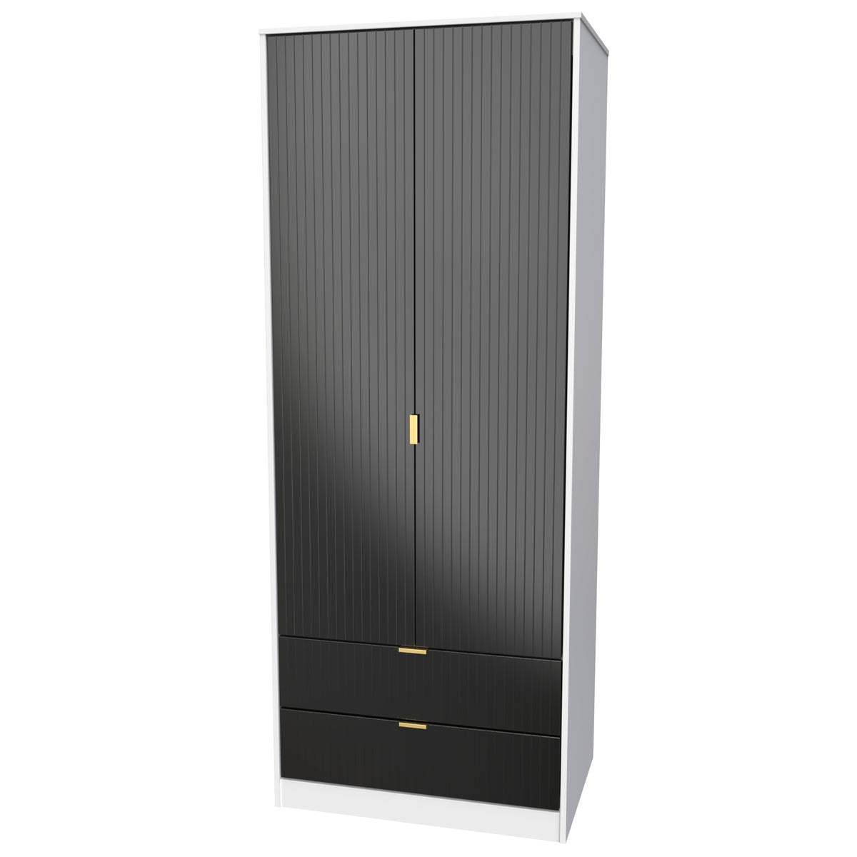 Linear Tall 2 Drawer Wardrobe