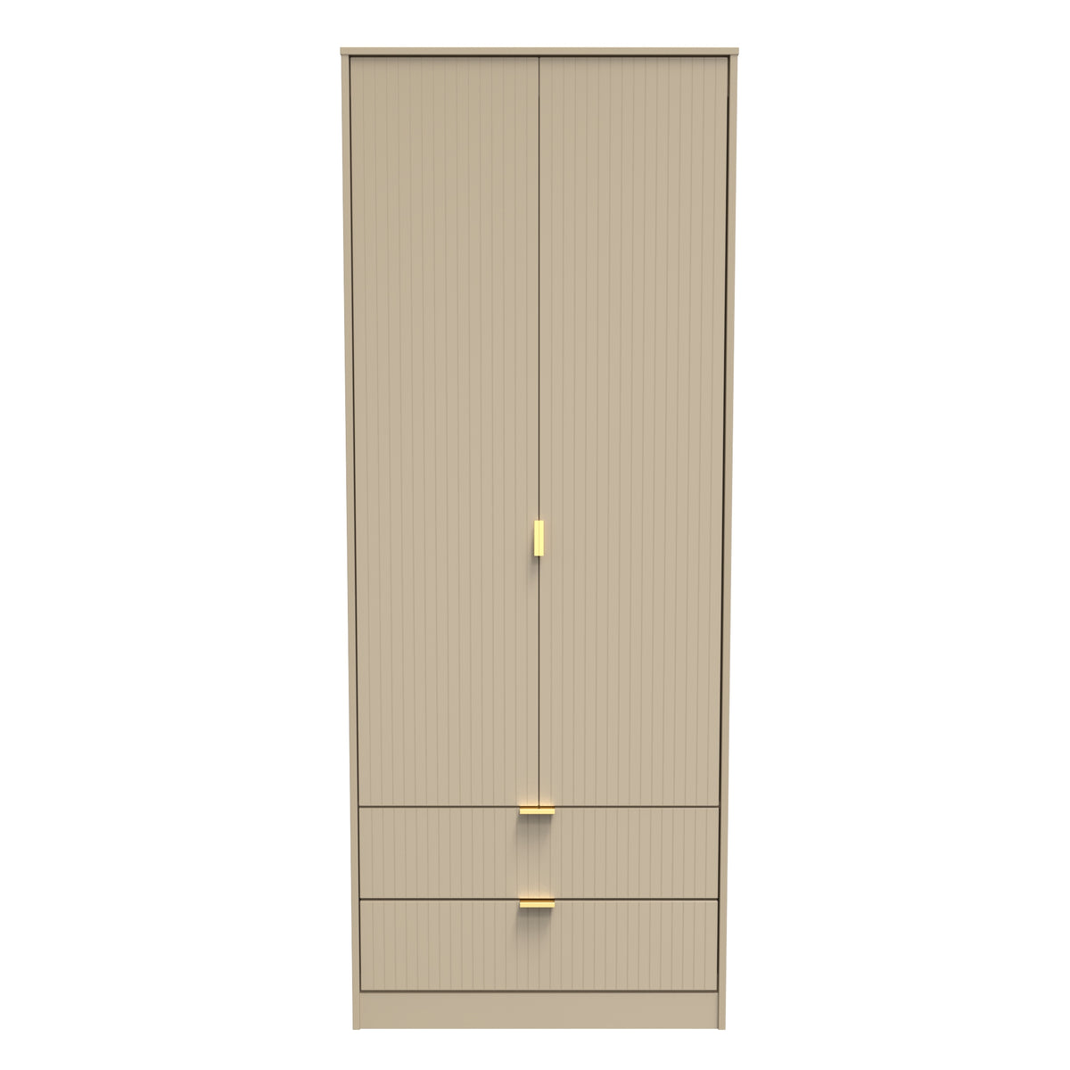Linear Tall 2 Drawer Wardrobe