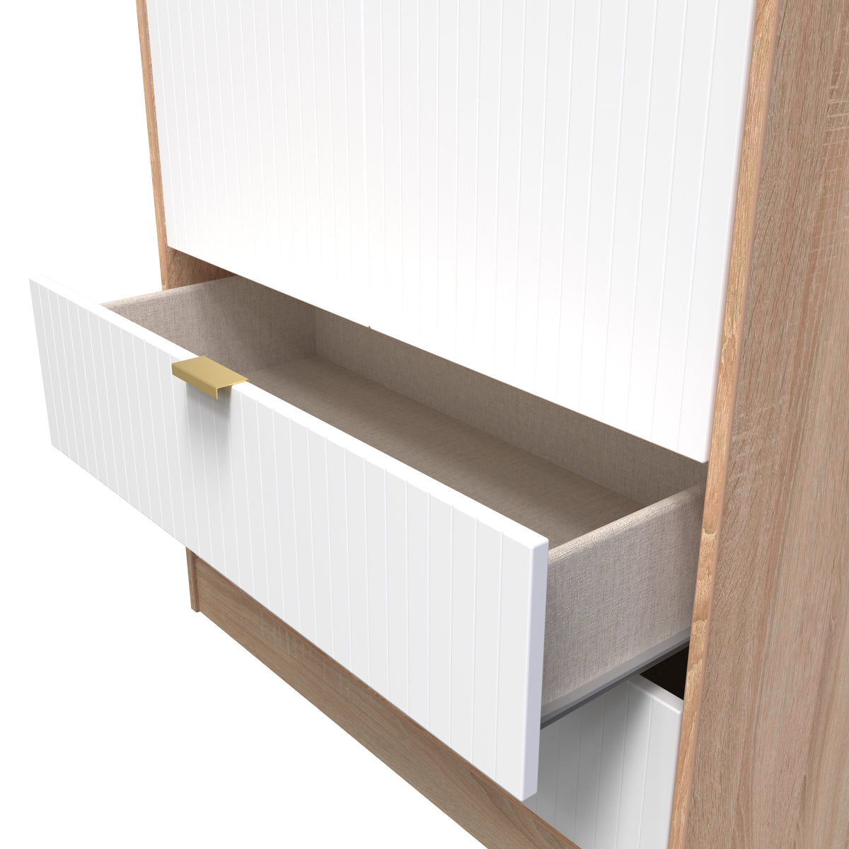 Linear (F) Tall 2 Drawer Wardrobe