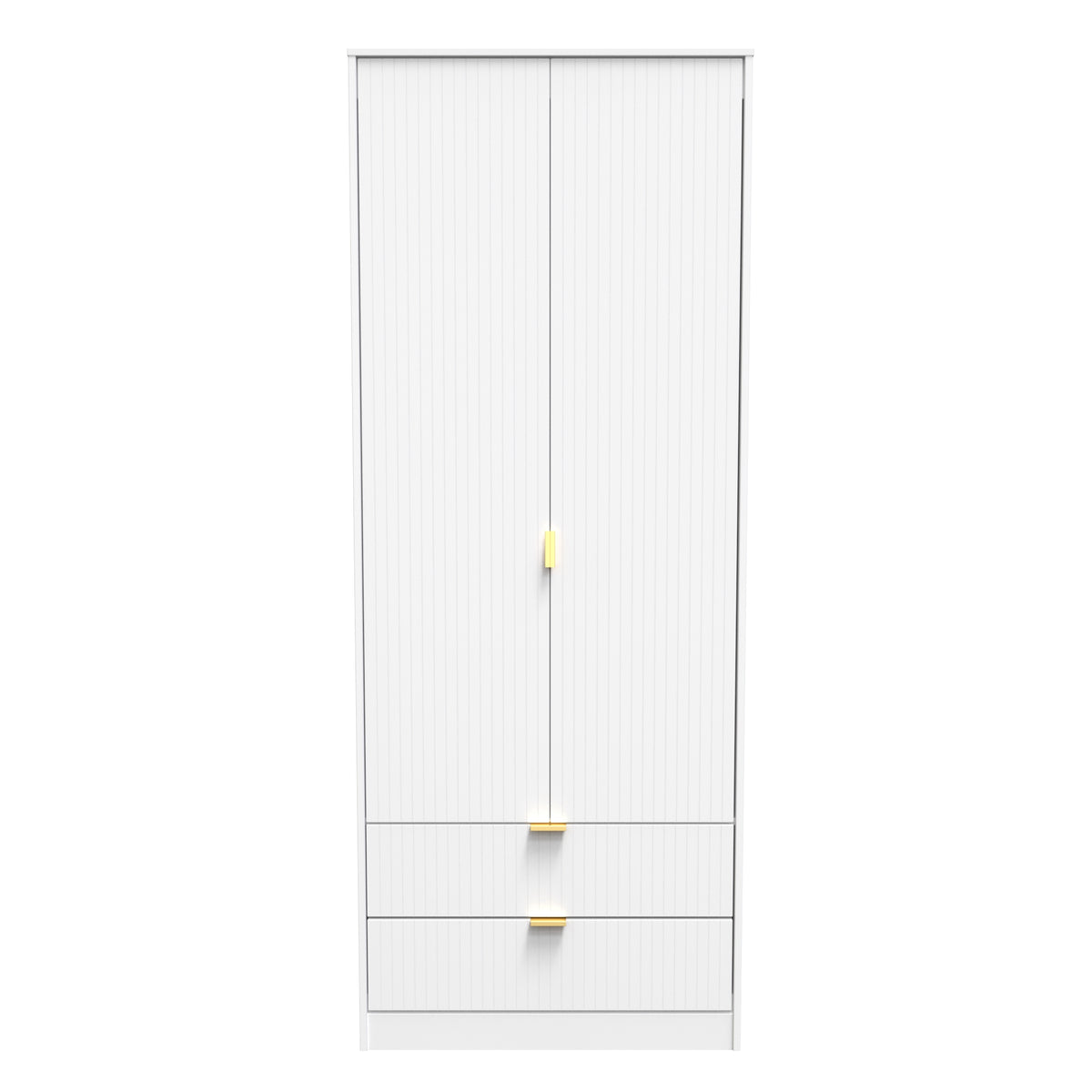 Linear Tall 2 Drawer Wardrobe