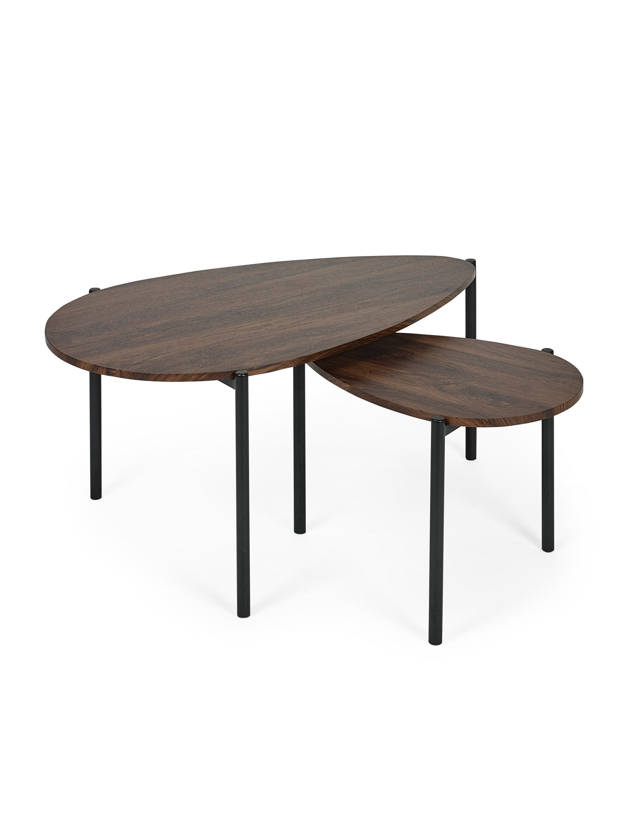 Lorette Teardrop Nest of 2 Coffee Tables