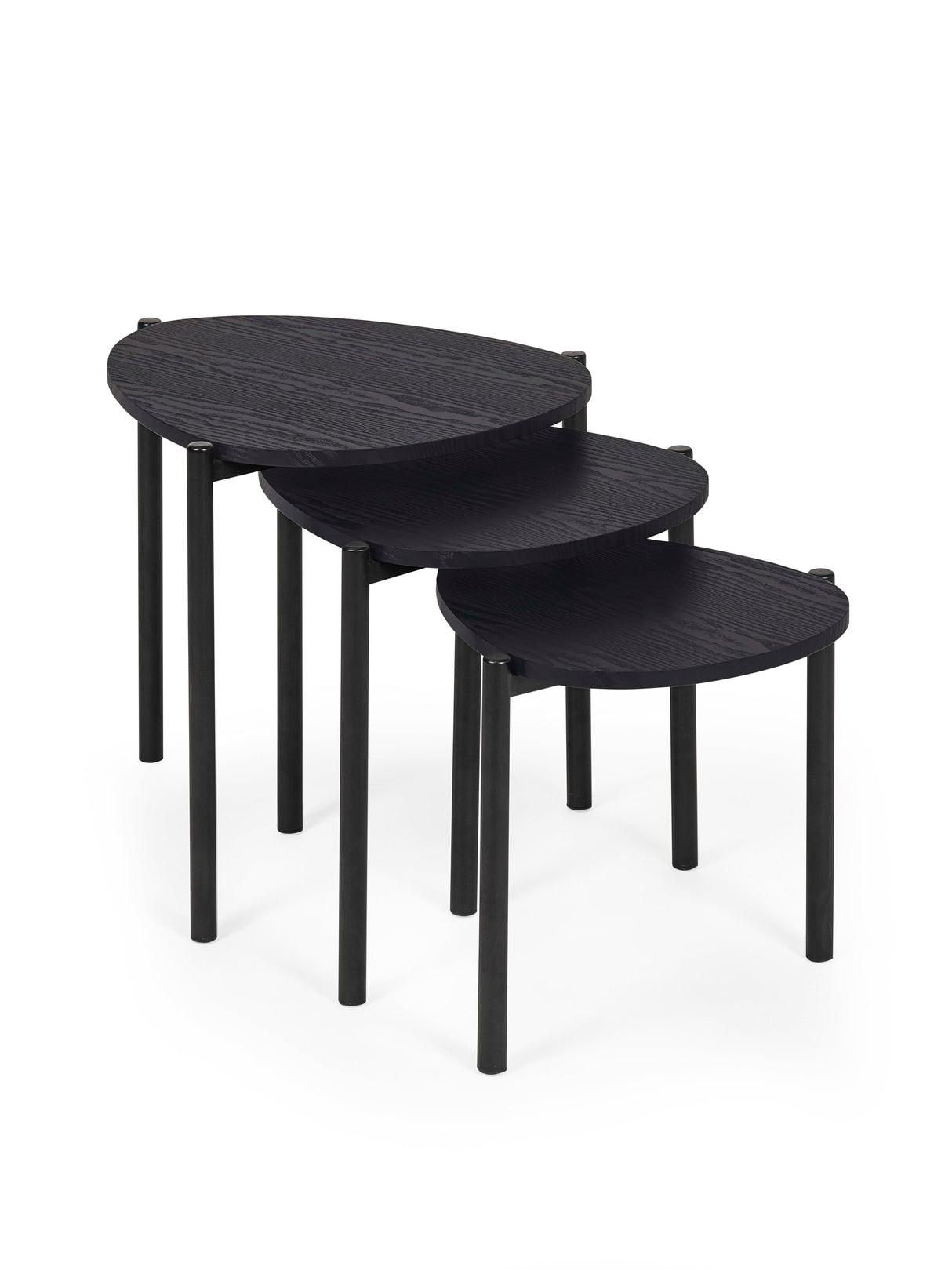 Lorette Teardrop Nest of 3 Side Tables