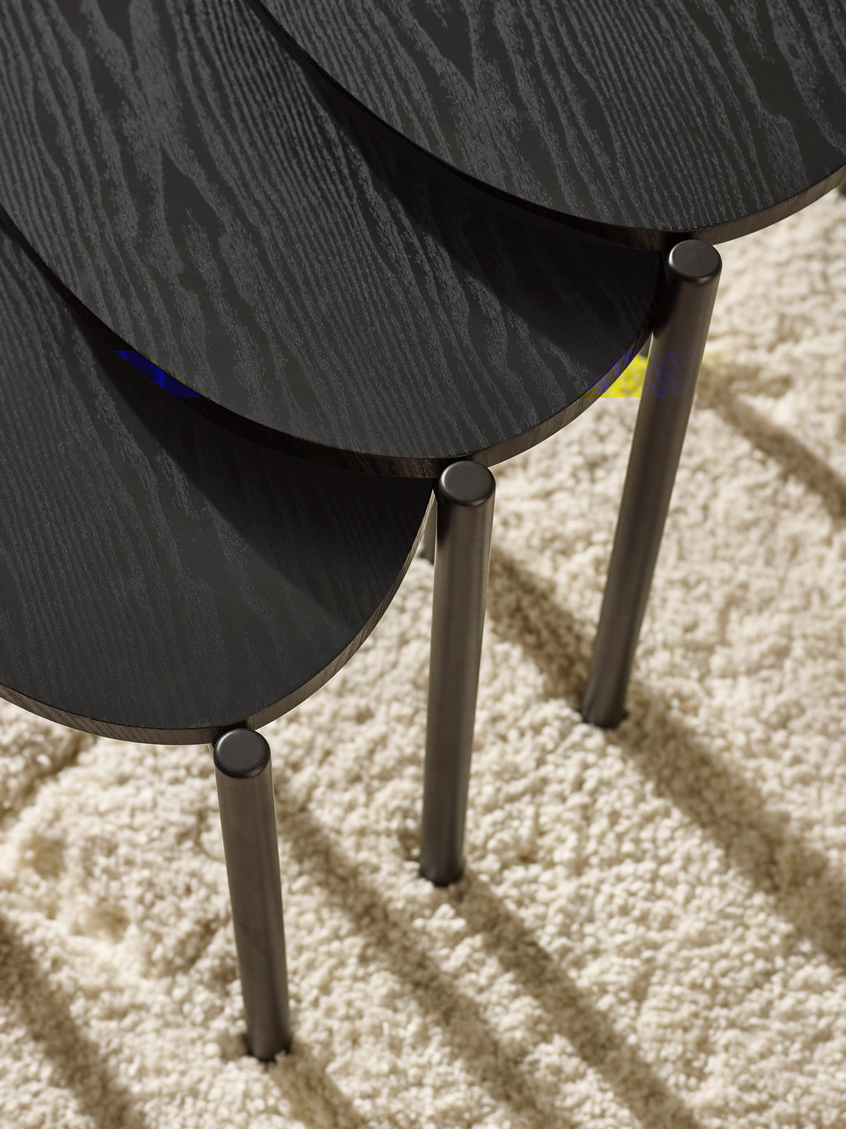 Lorette Teardrop Nest of 3 Side Tables