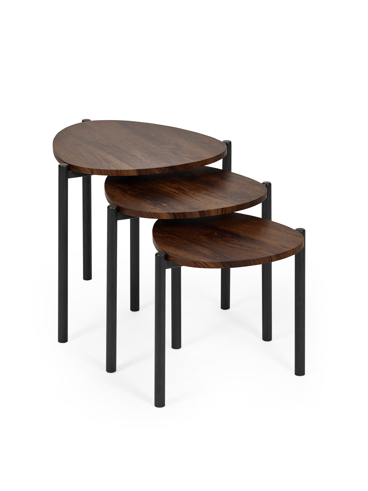 Lorette Teardrop Nest of 3 Side Tables