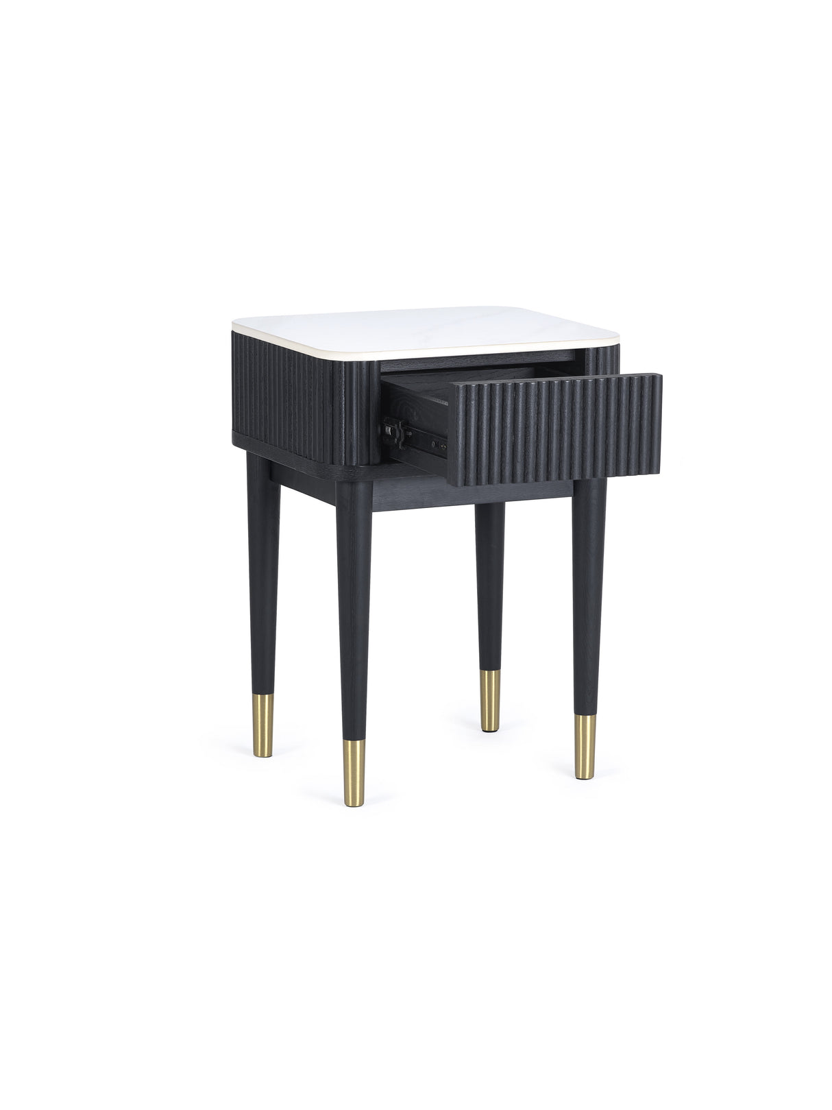 Louis Fluted 1 Drawer Side Table