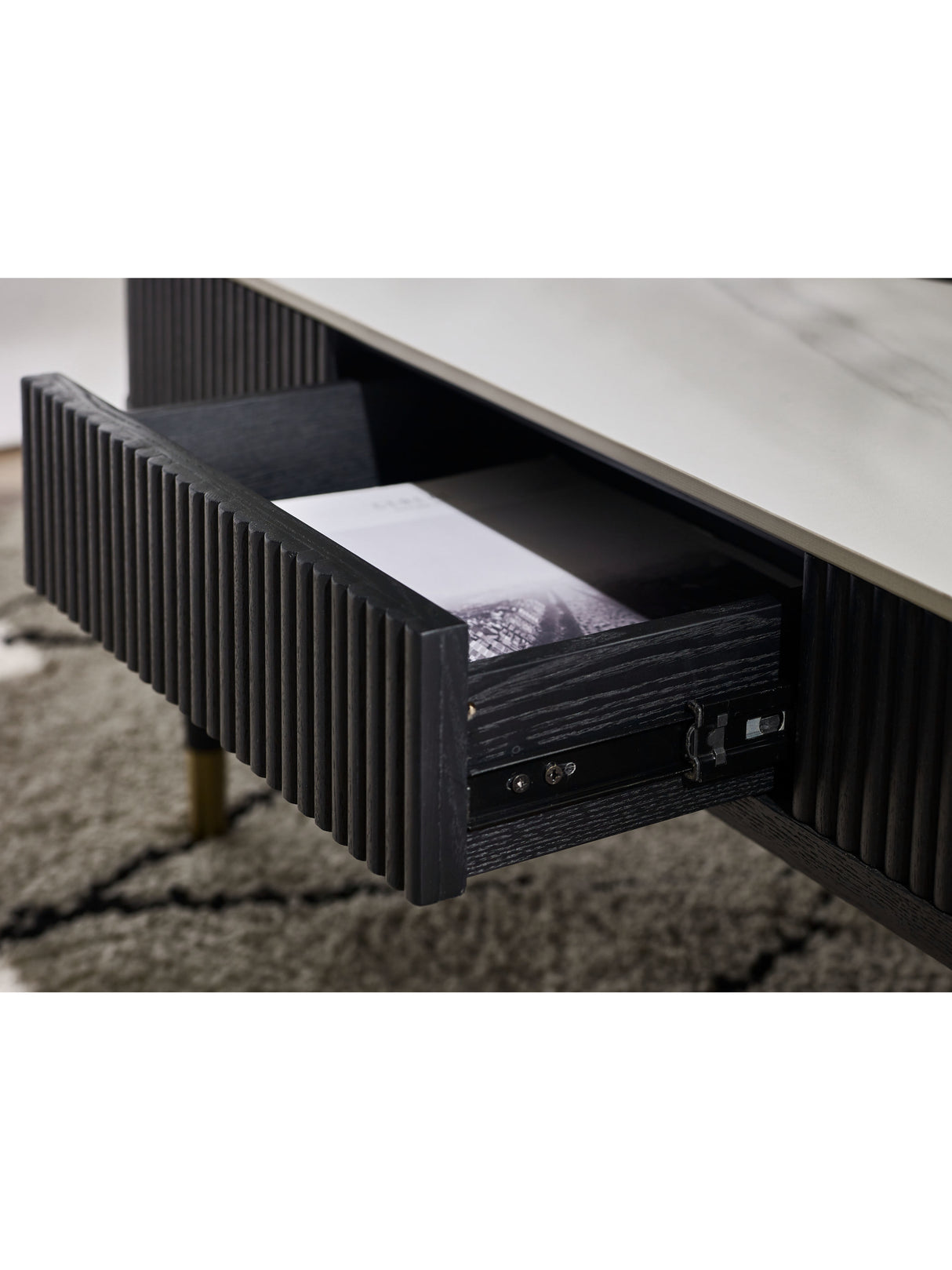 Louis Fluted 2 Drawer Coffee Table