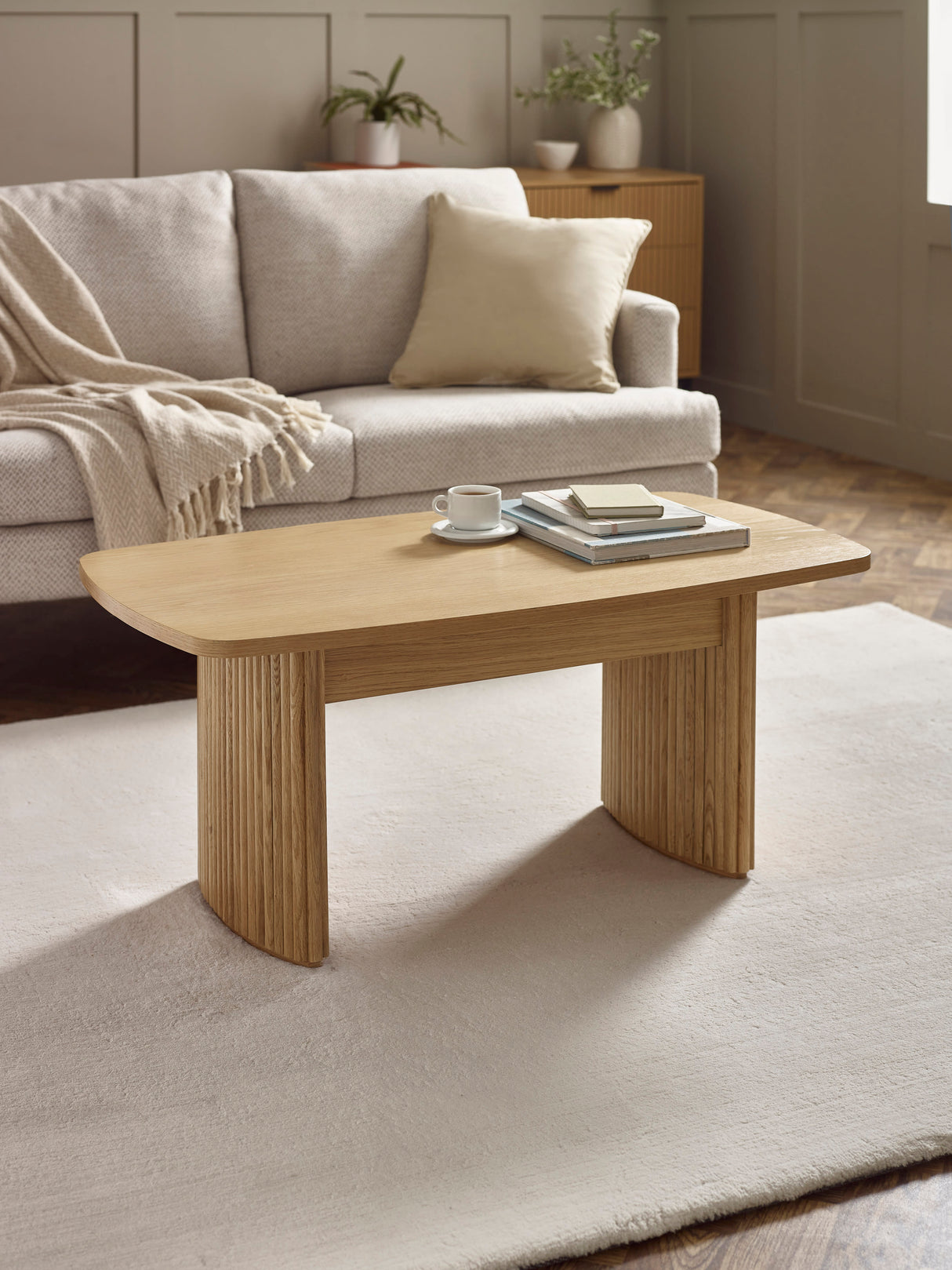 Louis Fluted Compact Coffee Table