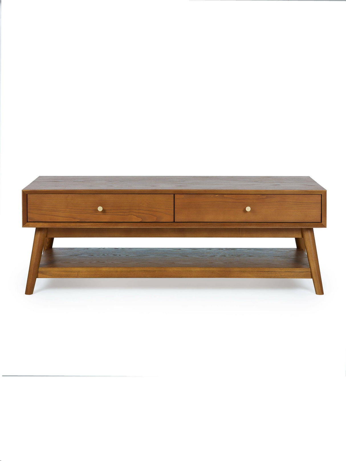 Lowry 2 Drawer Coffee Table with Shelf