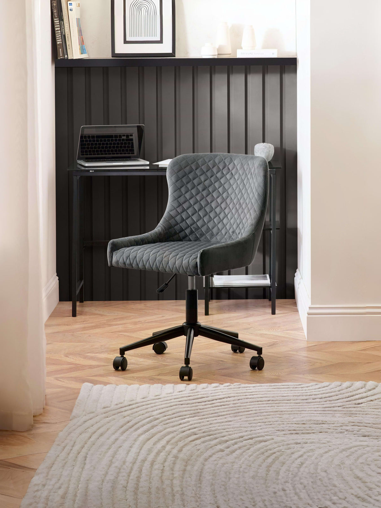 Luxe Diamon Quilted Upholstered Office Chair