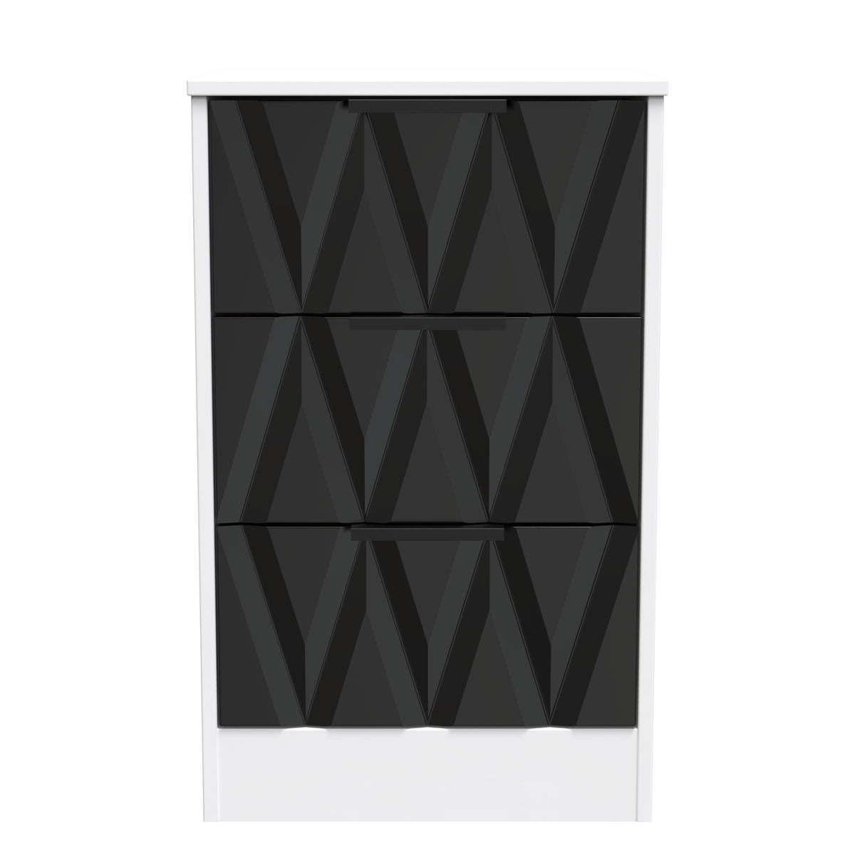 Las Vegas 3 Drawer Bedside Cabinet