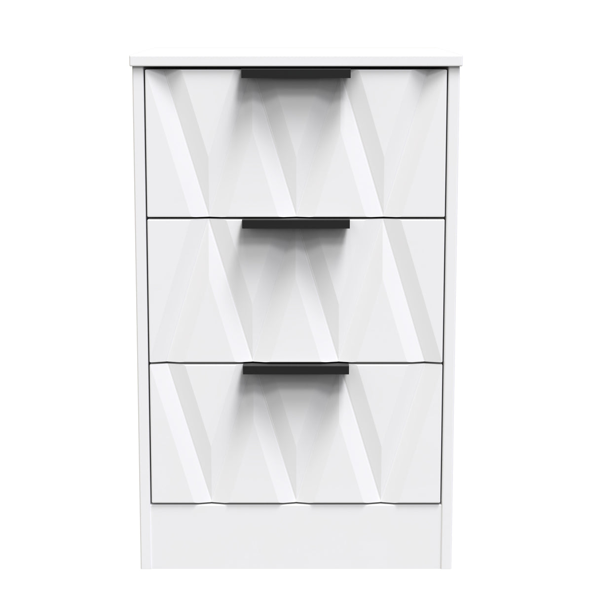 Las Vegas 3 Drawer Bedside Cabinet