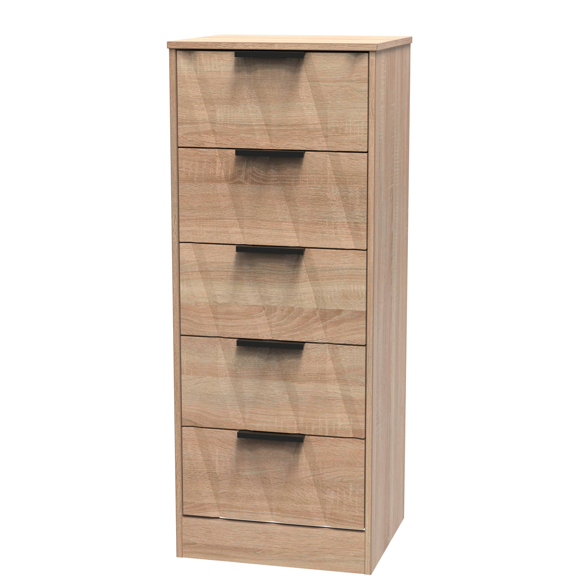 Las Vegas 5 Drawer Bedside Cabinet