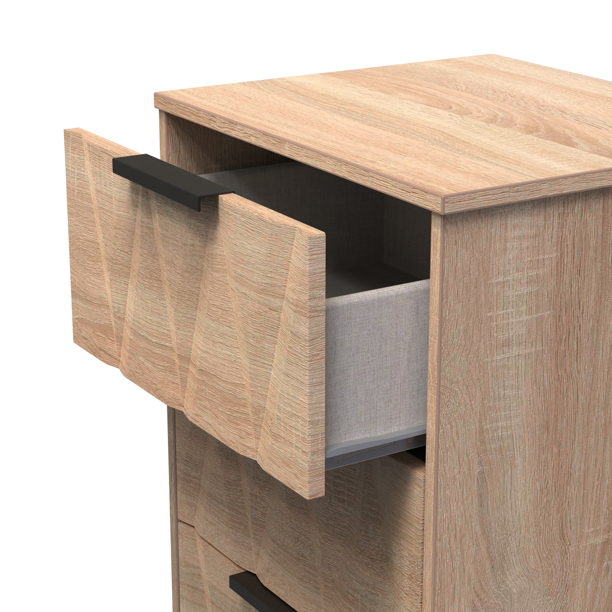 Las Vegas 5 Drawer Bedside Cabinet