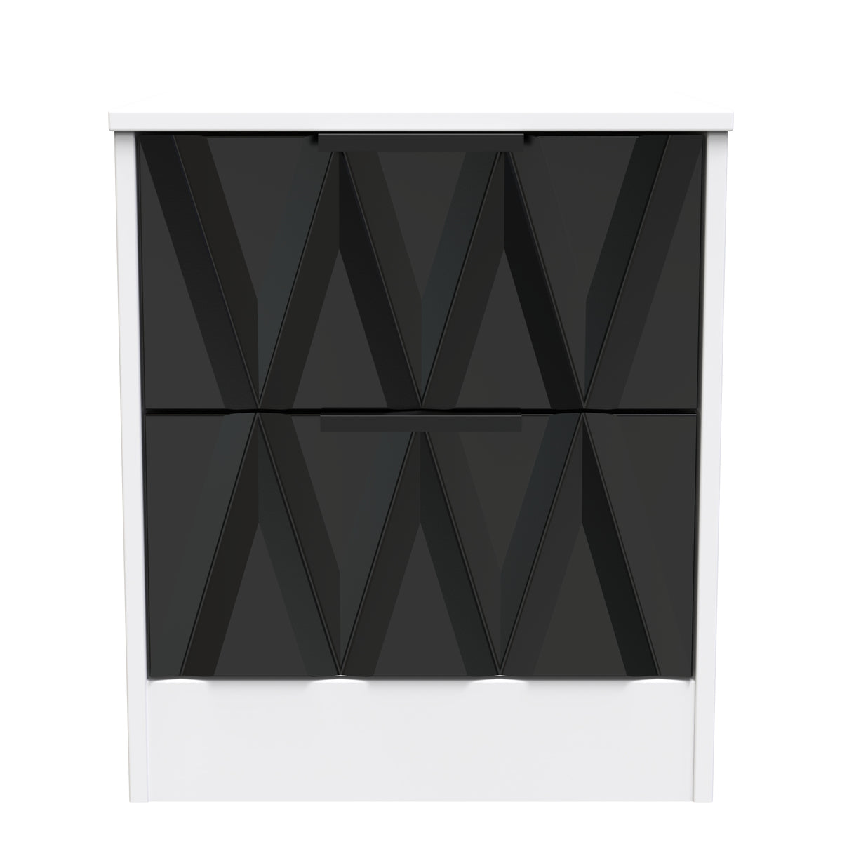 Las Vegas 2 Drawer Bedside Cabinet